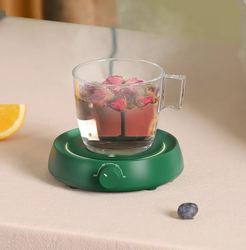 Mute Electric Coffee Mug Warmer with 3 temperature Indicator