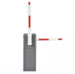 2 Motors Automatic Car Parking Barrier 6M Arm 24VDC Brushless Motor Boom Barrier