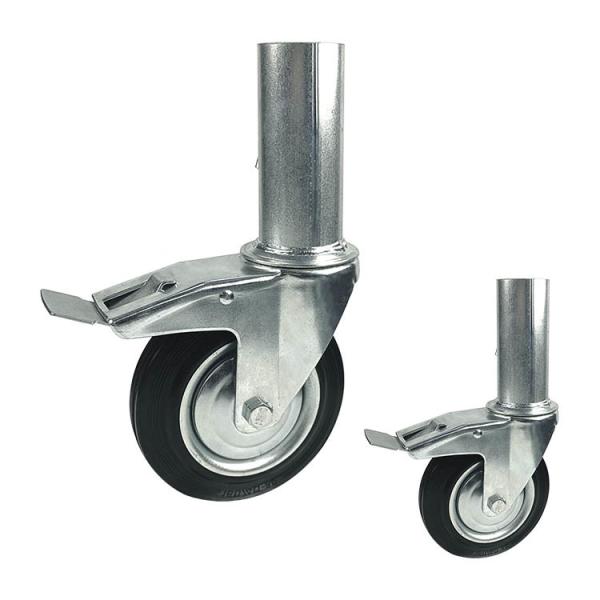 Buy cheap 160mm 120kg Capacity Scaffolding Wheel Heavy Duty With Double Brake from wholesalers
