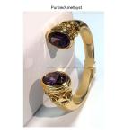 Plating Brass Bangle Bracelets Cuff Jewelry Garnet Stones Silver Jewelry Glitter