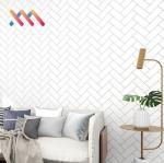 Stripes Pattern Self Adhesive Vinyl PVC Wall Paper for interior decoration