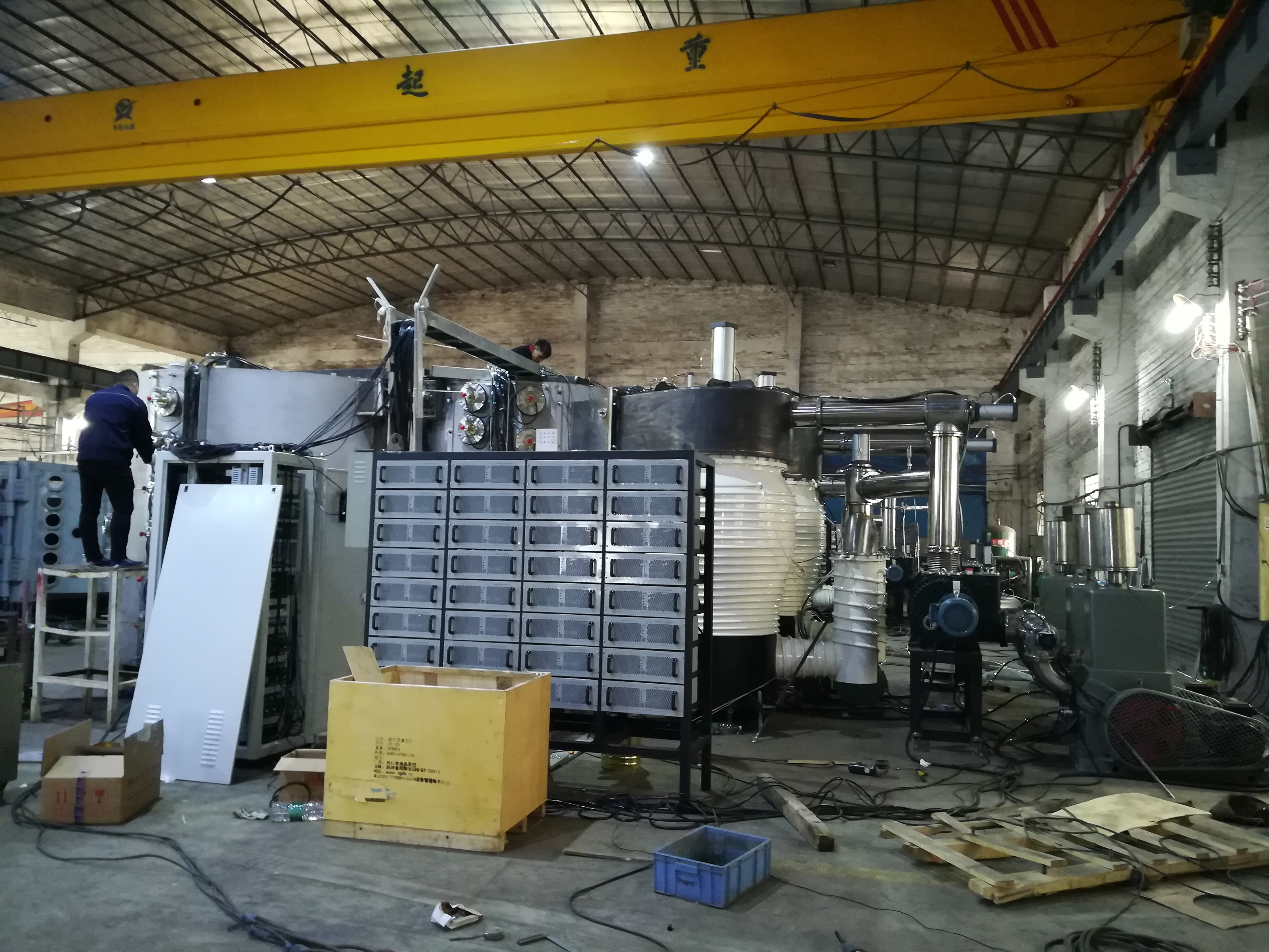 SS 304 Ceramic Tile PVD Coating Systems , Industrial Vacuum Plating Machine