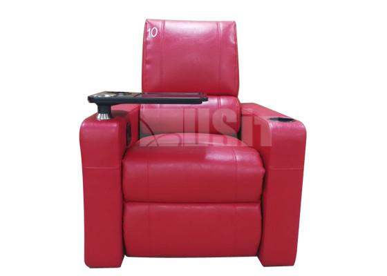 Buy cheap Modern Red Leather Home Theater Seating Electric Recliner Lounge Sofa from wholesalers