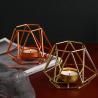 Buy cheap Simple Iron geometric Candle Holder Wedding Home Gem Candle stand Craft from wholesalers