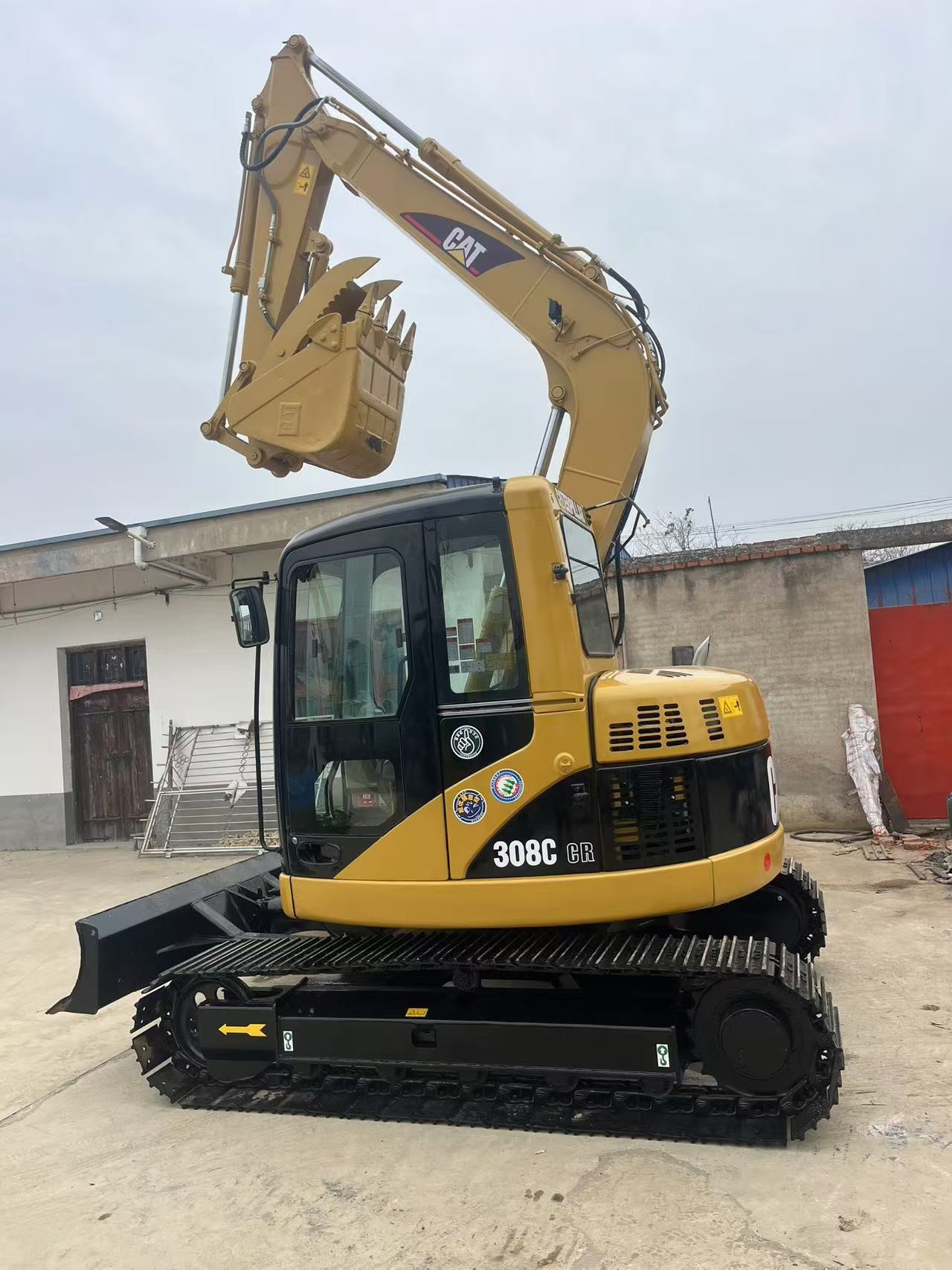 8 Ton Cat Used Backhoe Crawler Excavators CAT 308C Second Hand Diggers With 0.28m3