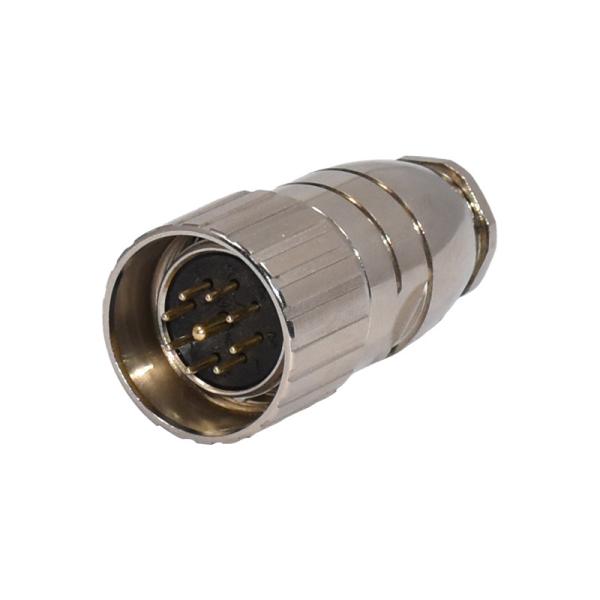 Buy cheap M23 9 Pin PA66 Metal Screw Assembly Connector CuZn 500 Cycles from wholesalers