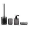 Buy cheap Smoke Glass Bathroom Accessories Sets Square Shape Crazy Stripe Hand Soap Dispenser Luxury Bath Accessories Set from wholesalers