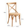 Buy cheap Garden Chair Hotel Outdoor Wood Dining Crossback Chair for Wedding Party Banquet Events from wholesalers