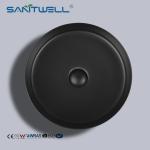 Chaozhou Popular Models Modern round Matt Black Ceramic Basin Above Counter