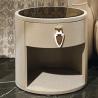 Buy cheap Leather 0.55m Contemporary Bedside Cabinets 500mm Fancy Bedside Table from wholesalers
