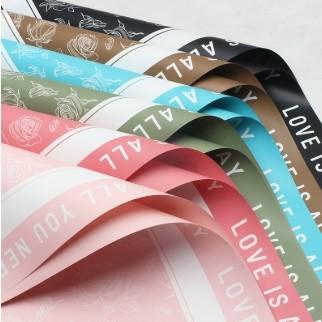Buy cheap Rose Garden Flower Wrapping Paper Plastic Film Small Fresh High-end DIY Handmade Flower Shop Flower Art Materials from wholesalers