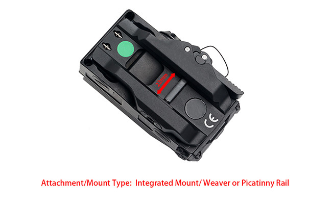 Optics AMG UH-1 Holographic Sight 1x 1 MOA Red Dot Scope with Integral Weaver / Picatinny - Style Mount
