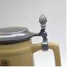 Buy cheap Beer festival custom ceramic beer mug with metal lid from wholesalers