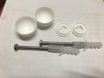 Vertical Ground Fixed Toilet Anchor Bolts , Toilet Bowl Mounting Bolts 6*70mm