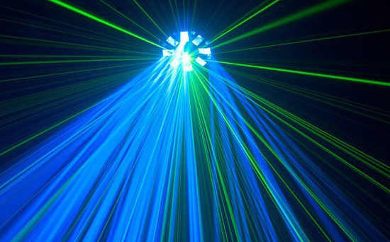 Dj Laser Light 12 Patterns Sound Activated Strobe , Led Laser Disco Lights