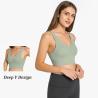 Buy cheap Active Stretch Womens Sports Bra Padded Fitness Top Cross Back Sexy Yoga Bra from wholesalers