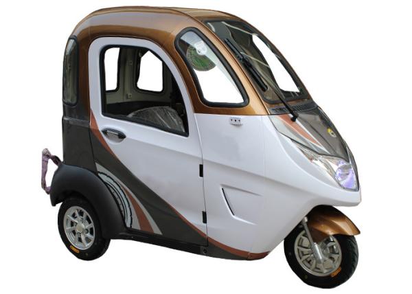 Buy cheap Handle Steering Wheelbase 1400mm Enclosed Electric Trike from wholesalers