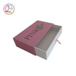 Pink Jewelry Paper Gift Box / Sliding Drawer Gift Boxes Cutomized Size