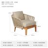 Buy cheap PE Rattan Outdoor Patio Furniture Sets With Solid Teak Wood Frame from wholesalers
