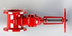 Red Epoxy Coated Handwheel Operated High Grade Rubber Available