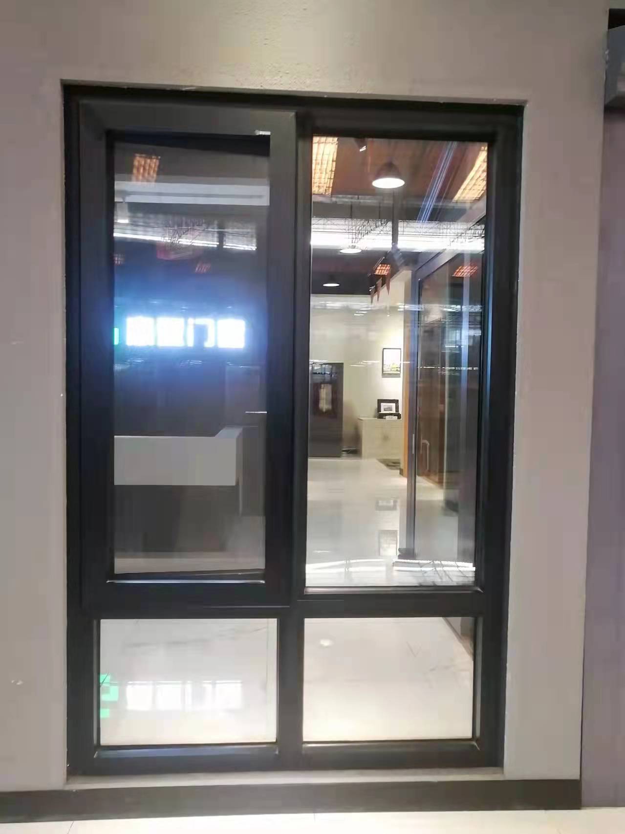 Security Aluminum Casement Window Dirt Resistance Glass