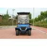 Buy cheap 2+2-Seater Low-Key Luxury Blue Electric Golf Cart With High Horsepower 14-Inch Off-Road Tires For Various Scenes Such As Mountains And Beaches from wholesalers