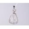 Buy cheap Pear Hollow Geometric 925 Sterling Silver Pendant For Women 925 Silver CZ Pendant Add A Touch Of Luxury To Your Jewelry Collection 925 Silver CZ from wholesalers