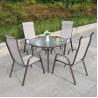 Buy cheap Nordic Metal Glass Top Table and Chair for Outdoor Patio Garden Balcony Cafe Restaurant from wholesalers