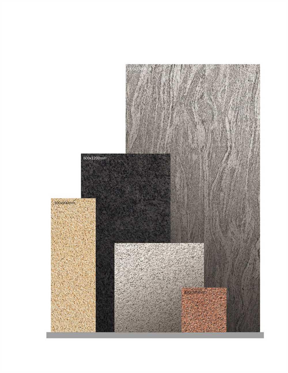 Brown Antique Exterior Floor Paving Tile And SGS Tiles For Garage Floor 300x900mm