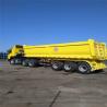 Buy cheap Heavy Duty Hydraulic Tri 3/4 Axle U Shaped Rear Dump Truck Semi Trailer Tipper Trailer from wholesalers