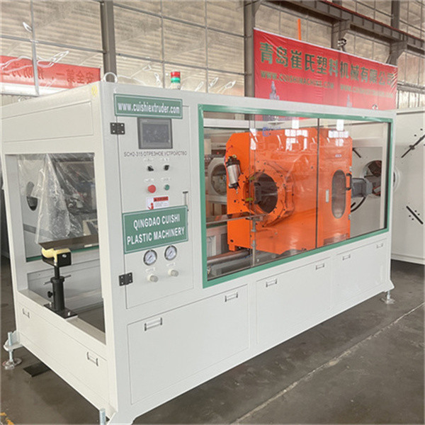 Drainage Electric Conduit Pipe Machine , High Speed HDPE Pipe Extrusion Line