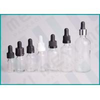 Buy cheap 5ml 30ml 100ml Transparent Glass Dropper Bottles For Cosmetic Oil / Lotion product