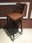 150kg Wrought Iron Leather Bar Stools