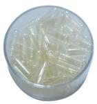Buy cheap Hard Gelatin Empty Gel Capsules , Size 0 Transparent Capsule With Natural Color from wholesalers