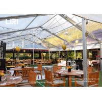 Buy cheap 12M Length Luxury Wedding Tents Waterproof Clear PVC Roof Frame Outdoor Party product