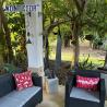 Buy cheap Outdoor garden shaped geometric cube weather resistant steel sculpture from wholesalers