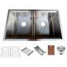 Buy cheap Workstation Double 50/50 Undermount Kitchen Sink For Apartment from wholesalers