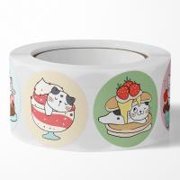 Buy cheap ECO Friendly Hot Glue 0.08mm Cartoon Custom Sticker Labels ISO9001 product