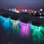 Outdoor 1.2V Light Control LED Solar Wall Lamp , Solar Fence Lights Solar Step