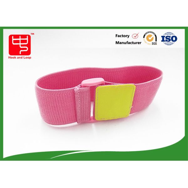 Buy cheap Wide 50mm Pink Elastic Unnapped Reflective Straps With Cinch from wholesalers