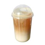 Food Grade PET PLA Plastic Arch Dome Cup Lids Disposable Biodegradable
