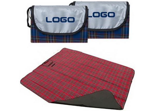 Buy cheap Folding Beach Blanket Large Waterproof Picnic Rug with Stripes Printed from wholesalers