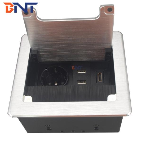 Quality Brush cover modular design multimedia desktop power sockets with usb for sale