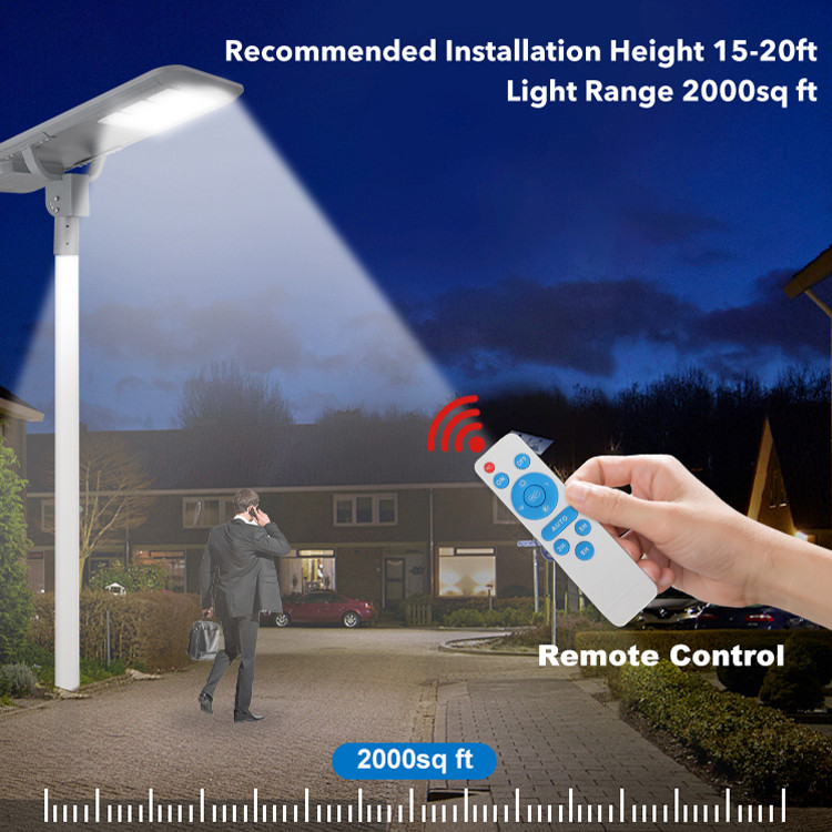 SMD5054 3000-8000K Ip65 Waterproof Solar Led Street Light 6V Polycrystalline