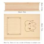wooden Book shaped tooth box ,baby teeth case for birthday gift