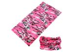 Polyester Sublimation Printed Original Headwear Pink Color