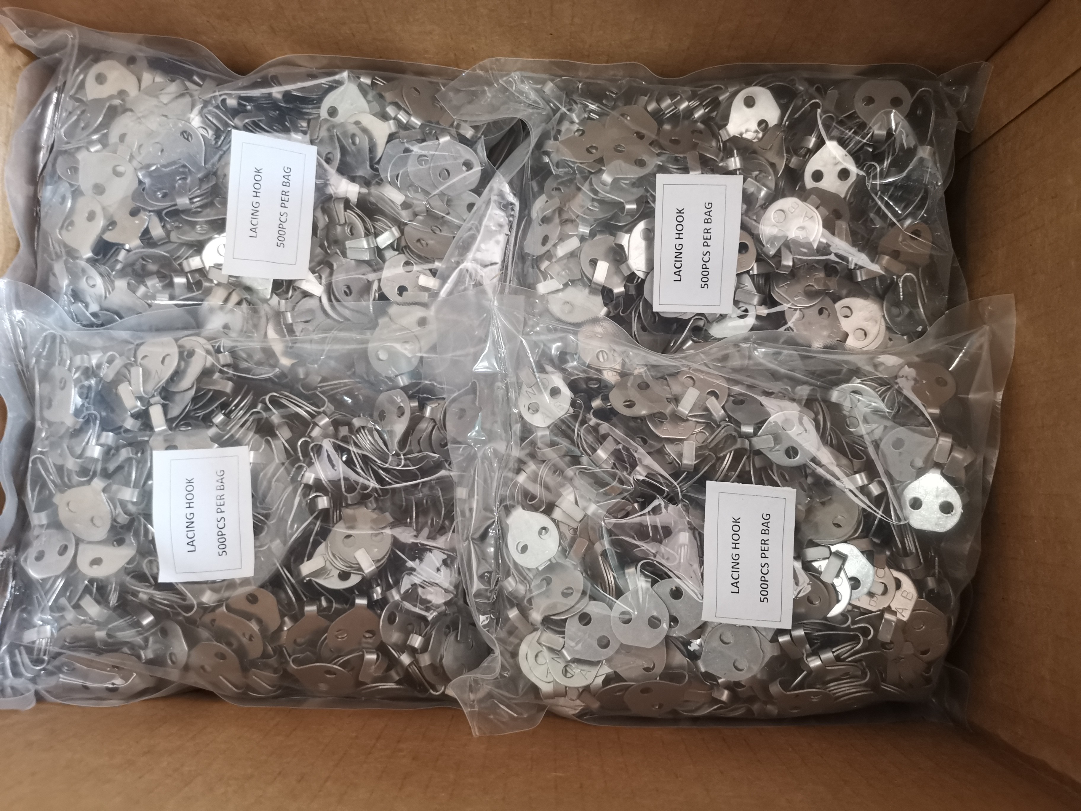 Stainless Steel 1 '' Lacing Hooks With Double Hole To Fix Insulation Blankets
