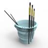 Buy cheap Leakproof Silicone Paintbrush Bucket , Harmless Silicone Pen Wash Folding Bucket from wholesalers