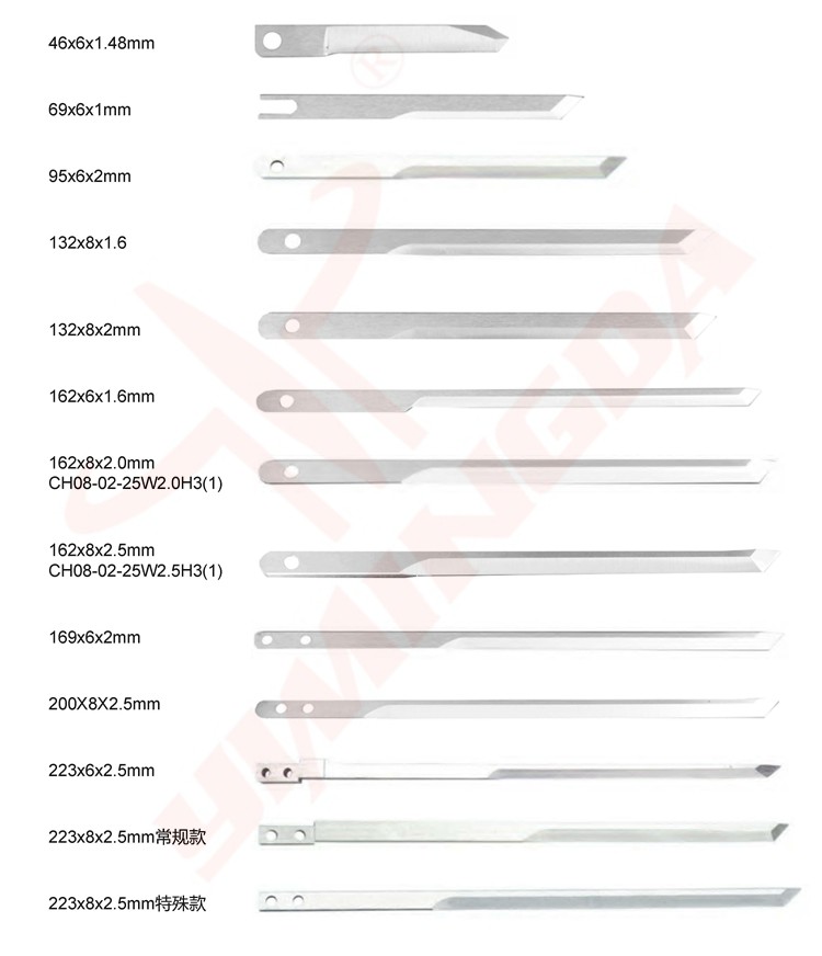 Auto Cutter Blade 223x8x2.5mm 105935 Cutter Knife Blade Alloyed Steel