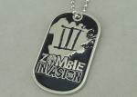 Nickel Double Side Police Personalised Dog Tags Die Stamped Soft Enamel